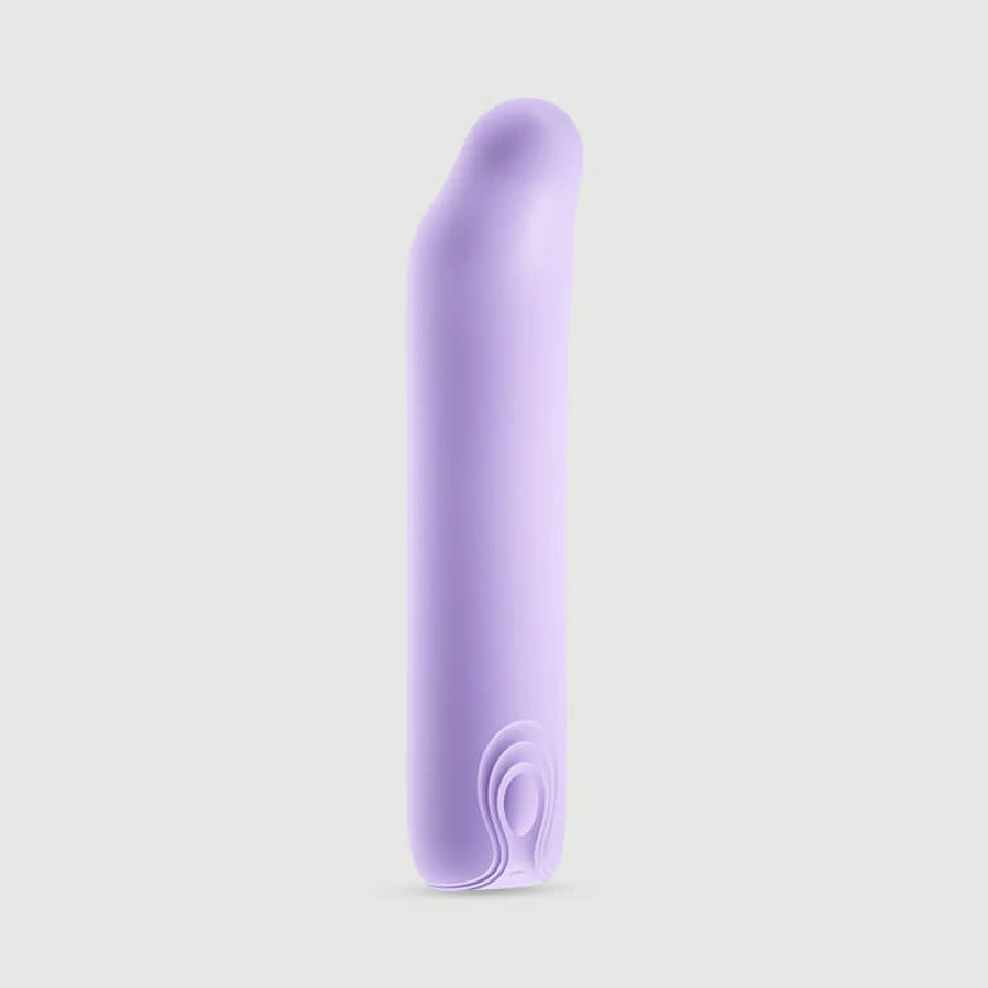 Puntige Mini Vloeibare Siliconen Vibrator - Paars