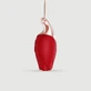 Mini Vibrador de Silicona Líquida Luxury Rose Necklace - Rojo