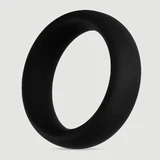 Forto F-64 Anneau à bite moyen en silicone de 45 mm de large - Noir