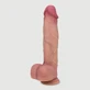 Hathor 25 cm Double Layer Silicone Ultra Realistic Dildo with Balls & Suction Cup - Flesh