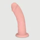 Sirius 23 cm gebogener, realistischer Silikon-Dildo mit Saugnapf - fleischfarben