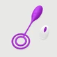 Sexopolis My Remote Play Ribbed Silicone Remote Controlled Bullet VIbrator With Handle - Purple