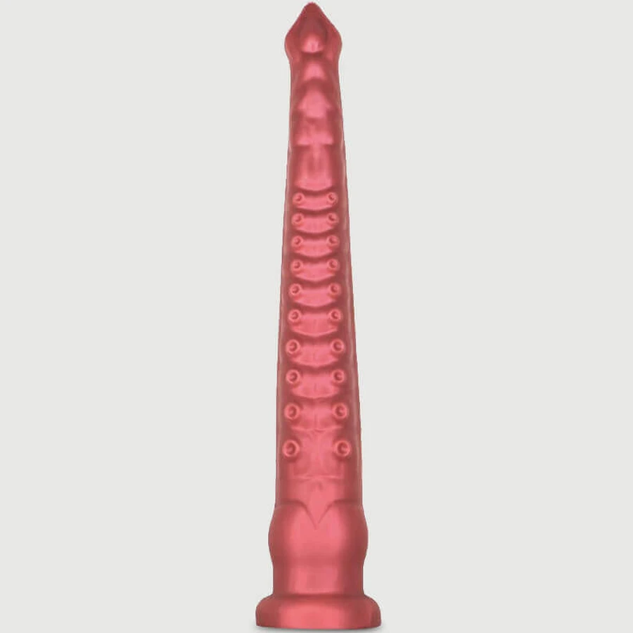 Silikon Oktopus Tentakel Dildo mit Saugnapf 43 x 6 cm - Rot