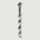 Geribbelde hol klinkende penis plug 6 mm - Zilver