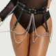 Punk Onregelmatige Ring Trend Sexy Bandage Taille Ketting Wilde Sieraden Riem - Een Maat