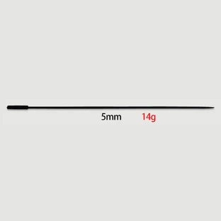 350 x 5 mm Silicone Urethral Sound - Noir