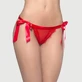 Plus Size Sexy Kanten Open Rug Panty - Rood - Large/X-Large
