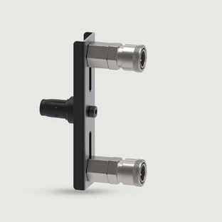 Dual Dildo Adapter For Sexopolis Sex Machines - Black
