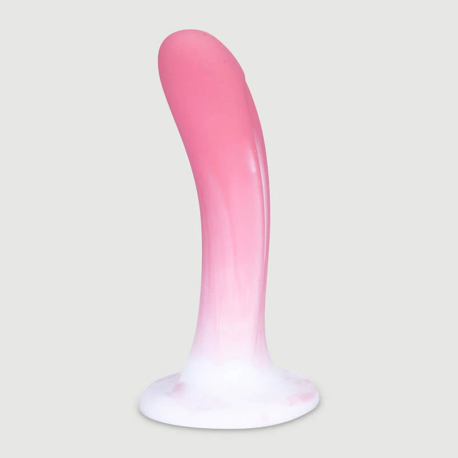 Jasper 15 cm gode classique en silicone avec ventouse - rose