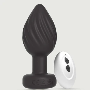 My Anal Wave Bouchon de cul vibrant en silicone télécommandé Petit - Noir