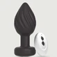 Plug anal vibrador de silicona con mando a distancia My Anal Wave Pequeño - Negro