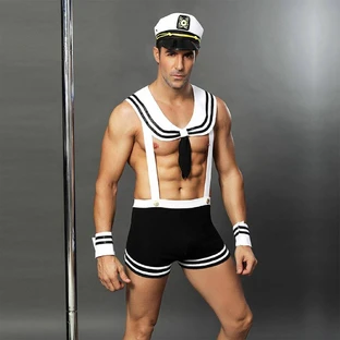 Disfraz de Marinera Sexy con Sombrero - Talla Única