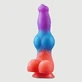Glow In The Dark Silikon Dildo mit Saugnapf - Multicolour
