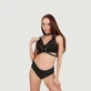 Soutien-gorge punk à harnais en cuir écologique - Noir - Taille unique