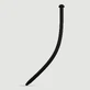 300 x 11,5 mm Silicone Urethraal Geluid - Zwart
