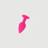 Anal Collection Golvende grote siliconen buttplug met zuignap - Roze