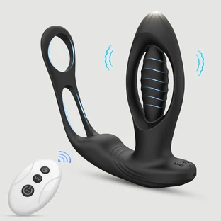Die Prostata Tickler internen Ball Silikon ferngesteuert Prostata-Vibrator - schwarz