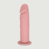 Qubo 23,5 cm Gode réaliste en silicone avec ventouse - Chair