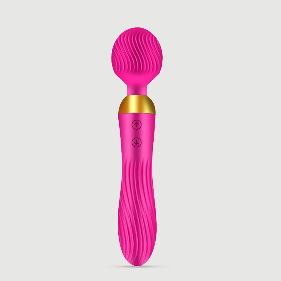 Amalthea 2 en 1 Vibrateur de massage classique et à baguette - Rose