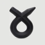 Delta Vloeibare Silicone Flexibele Cock Ring - Zwart
