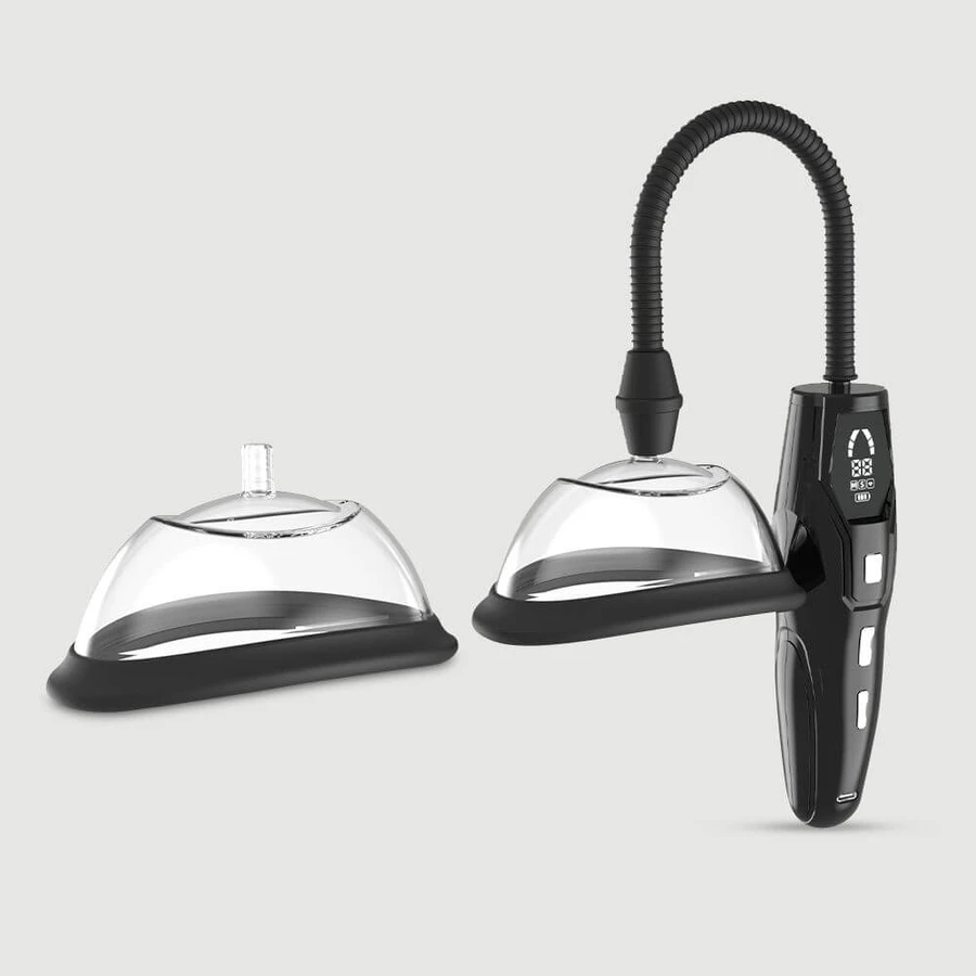 Pump My Pussy Electric Pump With 2 Cups - Transparent