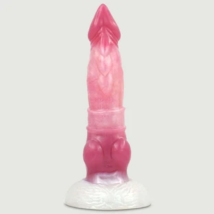 Naix Siliconen Monster Dildo 18 x 4,7 cm - Rood