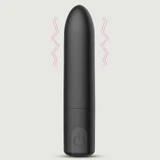Doria Vibrator reîncărcabil cu bulă de silicon - Negru