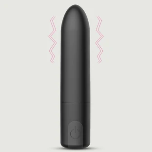 Doria Vibrator reîncărcabil cu bulă de silicon - Negru