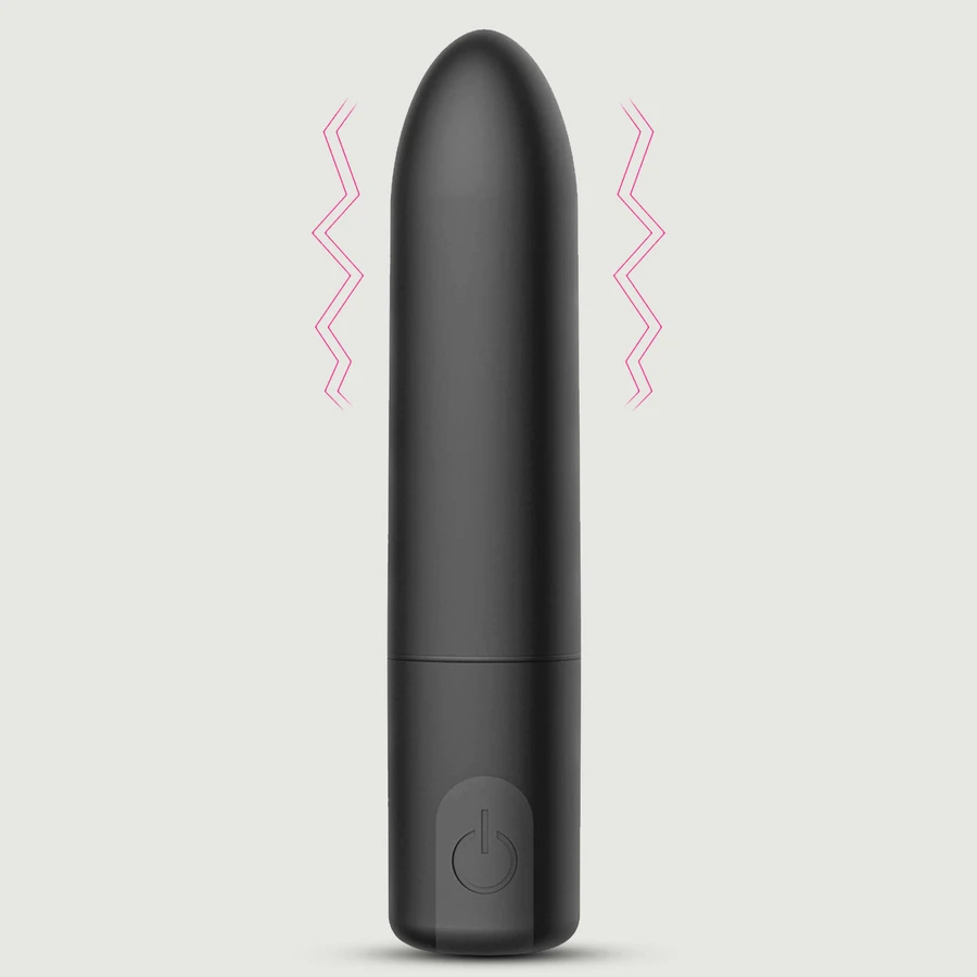 Doria Vibrator reîncărcabil cu bulă de silicon - Negru