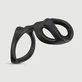 Cock Ring De Silicona Con Funda Ligera Para El Pene - Negro