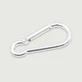 Karabinerhakenverbinder aus Metall - Silber