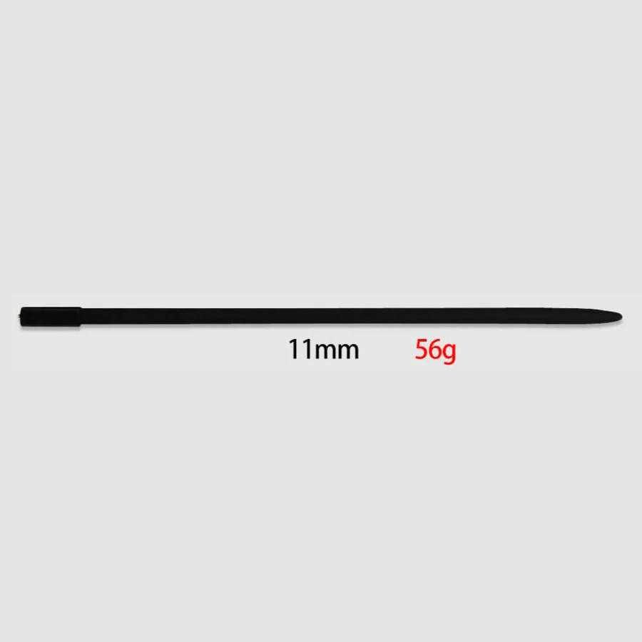 350 x 11 mm Silicone Urethraal Geluid - Zwart