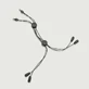 Adjustable Breast &amp; Nipple Strap With Elastic Cords - Black