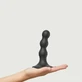 Plug Balls Small Silicone Premium Dildo with Suction Cup - Black