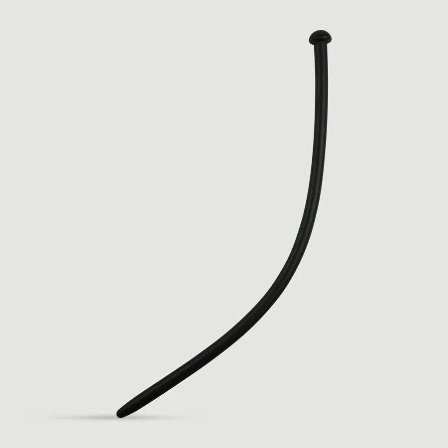 Sonda uretral de silicona 300 x 9,5 mm - Negra