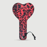 Hartvormige peddel met dierenprint - Rood