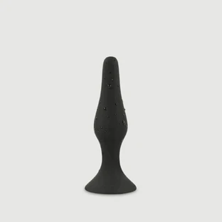 Anal Beginner's Basic Silicone Large Butt Plug mit Saugnapf - Schwarz
