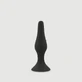 Anal Beginner's Basic Silicone Large Butt Plug mit Saugnapf - Schwarz