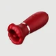Naughty Tongue Estimulador de Vagina con Vibración y Empuje - Rojo