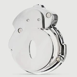 Flat Lock Metal Chastity Cage 2,5 x 3,2 cm - Silver