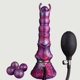 Dragon Ovipositor Silicone Dildo With Suction Cup - Purple