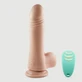 Victor Thrusting 22 cm Realistic Remote Controlled Silicone Vibrator With Balls & Suction Cup - Flesh