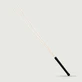 Double Bamboo Spanking Cane With Black Leather Handle - Black