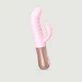 Sassy Bunny Vibrateur point G pour la poussée et le tapotement du lapin en silicone - Rose