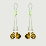 Tepelklemmen met belletjes - Goud