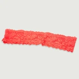 Lace Blindfold Ribbon Mask - Red