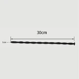 300 x 10 mm Silicone Urethraal Geluid - Zwart