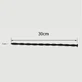 300 x 10 mm Silicone Urethraal Geluid - Zwart