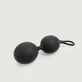 Bolas cónicas dobles de silicona - Negras