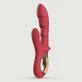 J'Adore Silikon gerippt Rabbit Vibrator - Rot